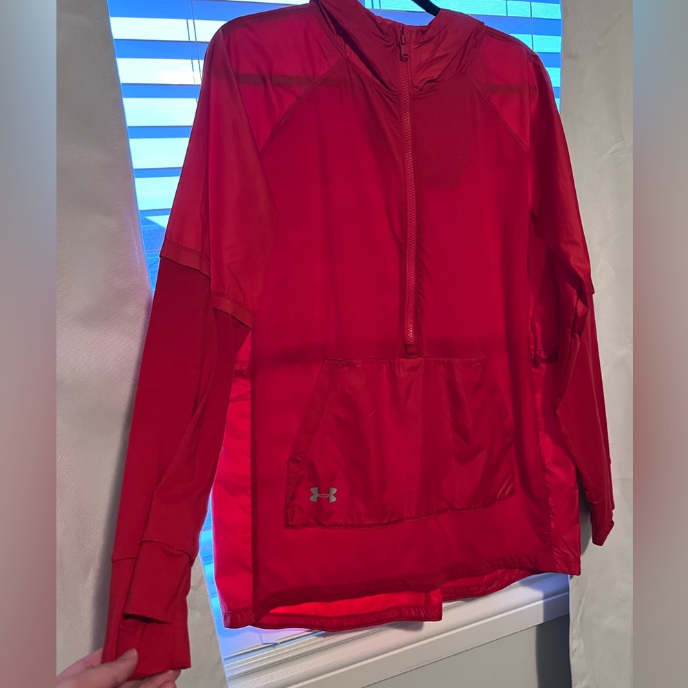 UNDER ARMOR half zip wind breaker jacket
